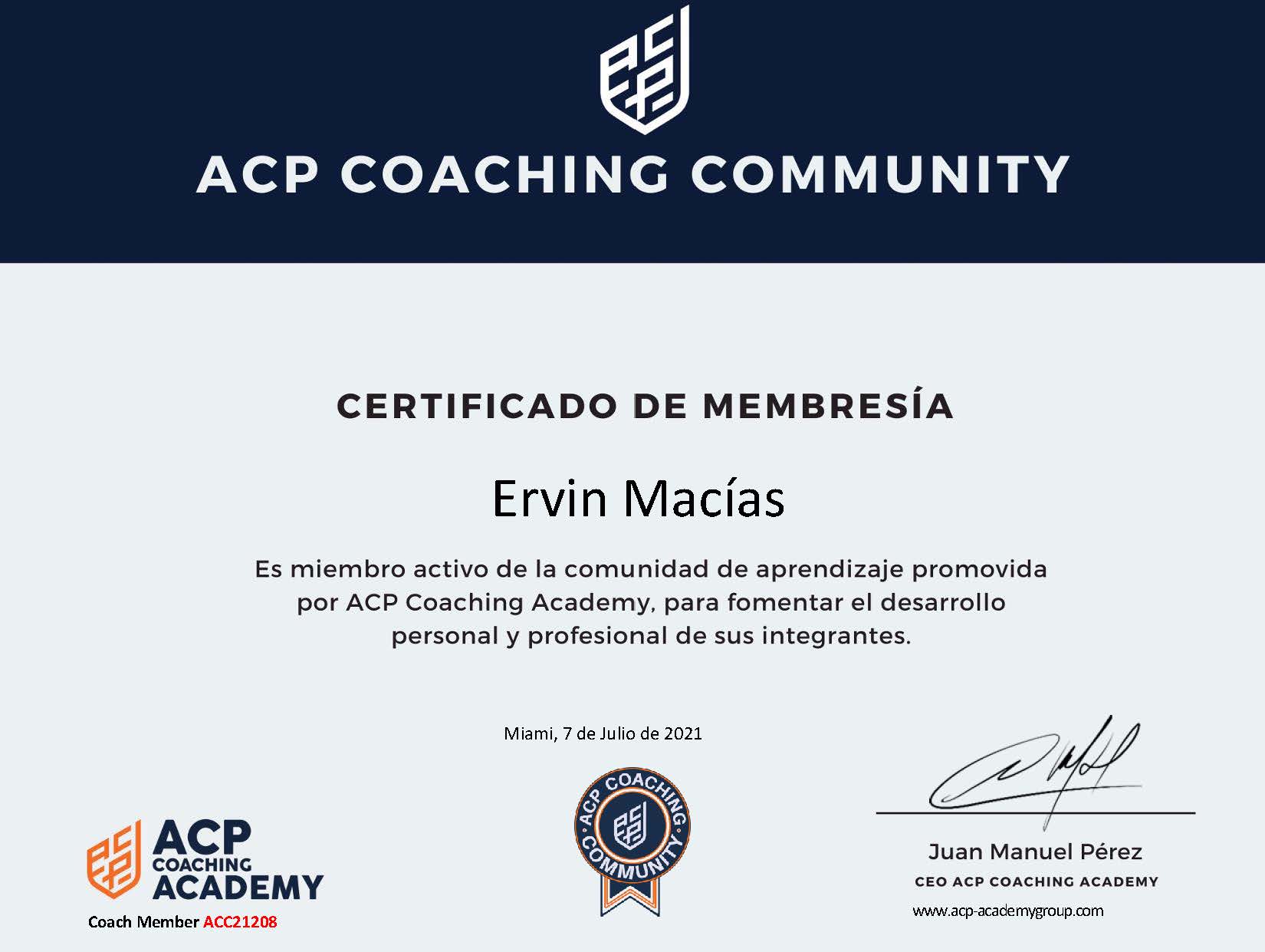 ACP Coaching Community